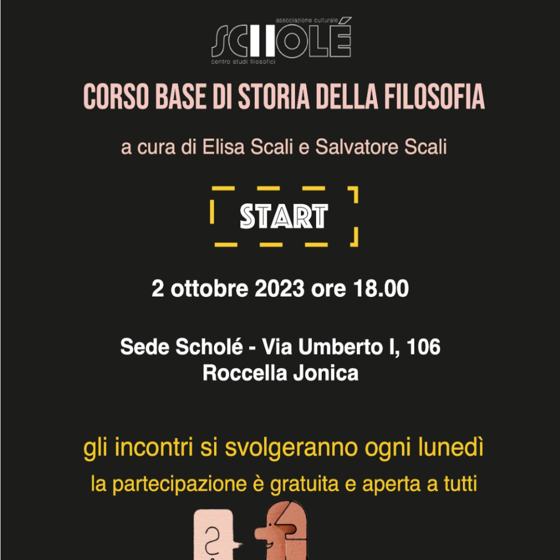 Corso base di Storia della Filosofia - Quinta edizione 