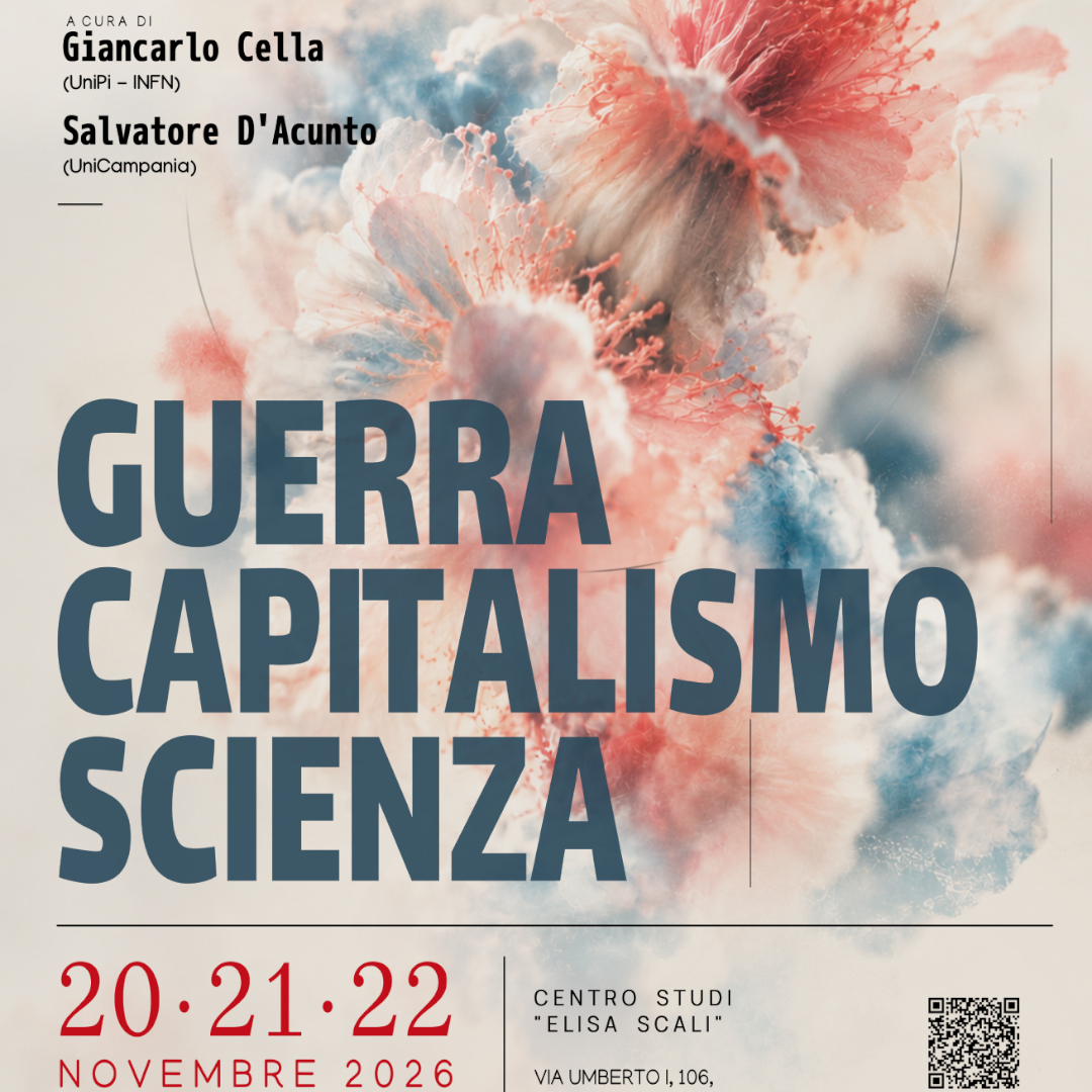 WE su guerra, capitalismo e scienza con D'Acunto e Cella del 20-21-22 novembre 2026